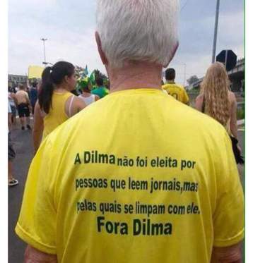 A Dilma nao foi eleita por pessoas que leem jornais